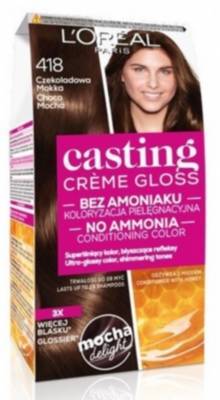 L'Oreal Paris Casting Crème Gloss Hair Dye 418 chocolate mocha - online  shop Internet Supermarket