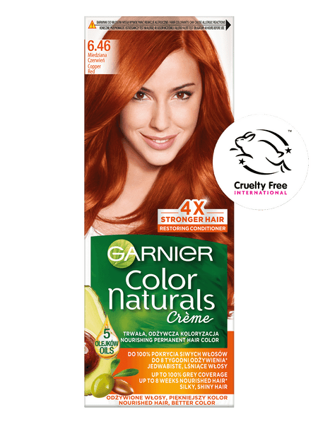 Garnier Créme Farbe Naturals 6,46 - Kupfer Online Supermarkt rot Haarfärbemitteln