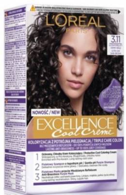  Ultra Ash Dark Brown L'Oreal Excellence Cool Creme Colour Cream permanent  hair dye - online shop Internet Supermarket