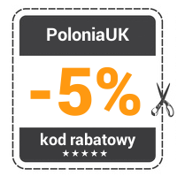 Kod rabatowy: "PoloniaUK" przygotowany dla Polonii mieszkającej w Wielkiej Brytanii