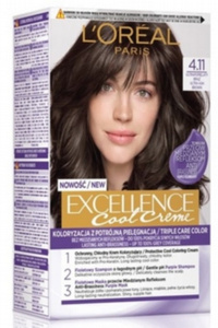  4.11 Ultra Fine Brown L'Oreal Excellence Cool Creme Hair Colour