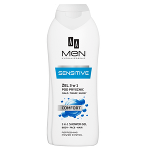 AA Men Sensitive Żel pod prysznic 3w1 Comfort 400 ml