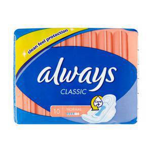 Always Classic Normal Sanitary pads 10 pieces