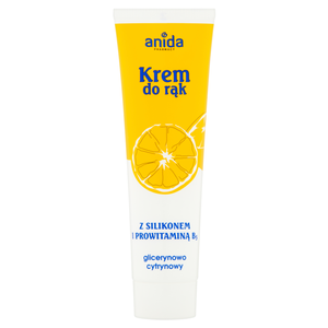 Anida Glycerine Hand Cream with Silicone and Provitamin B₅ with Lemon Scent 100 ml