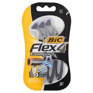 Bic Flex 4 Comfort one-piece shavers 3 pieces
