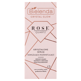 Bielenda Crystal Glow Rose Quartz Kryształowe serum nawilżająco-rozświetlające 30 ml