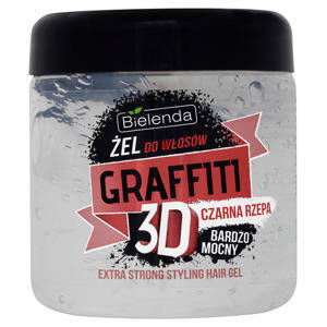 Bielenda Graffiti 3D hair gel very strong with black turnip 250g