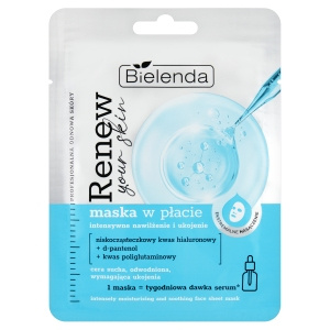 Bielenda Renew Your Skin Sheet Mask - Intense Hydration and Soothing