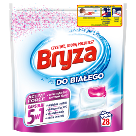 Bryza Active Force 5w1 Kapsułki do prania do białego 560 g (28 prań)