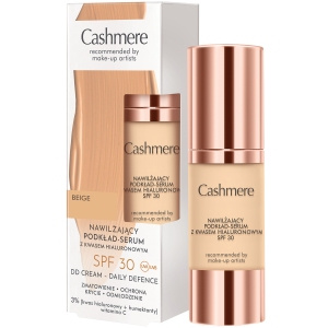 Cashmere Dax Nawilżający podkład-serum z kwasem hialuronowym SPF 30 Beige