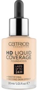 Catrice HD Liquid Coverage Foundation 24H matujący podkład do twarzy 002 Porcelain Beige 30ml
