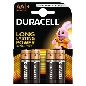 Duracell AA alkaline batteries 4 pieces