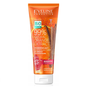 Eveline Cosmetics 99% Natural Orange Extract rozgrzewający  krem do zimnych i suchych dłoni 75 ml