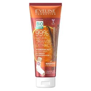 Eveline Cosmetics 99% Natural Orange Extract rozgrzewający  krem do zimnych i szorstkich stóp 75 ml