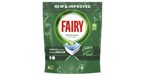 Fairy Original Green Tabletki do zmywarki All In One, 70 kapsułek