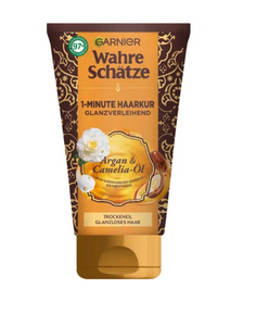 Garnier Wahre Schätze 1-minutowa kuracja do włosów nadająca połysk Argan & Camelia Oil 50 ml