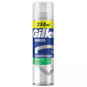 Gillette pianka do golenia Aloe Vera Sensitive, 250ml