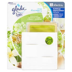 Glade by Brise Discreet Electric sandalwood and jasmine Electric Air Freshener 8g
