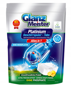 Glanz Meister Platinum Tabletki do zmywarki Alles in 1 - 65 szt