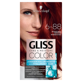 Gliss Color Care & Moisture Hair Dye 6-88 Intense Red