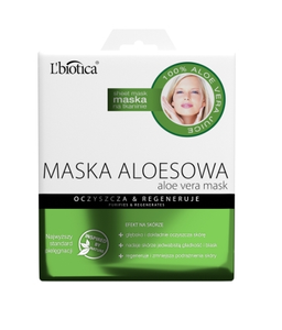 L'biotica Aloe mask on fabric - cleanses and regenerates 23 ml