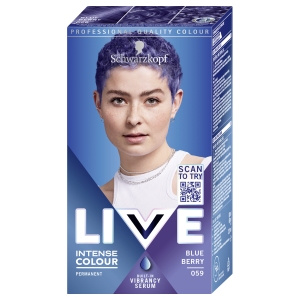 Live Intense Color Blue Berry 059 Hair Dye