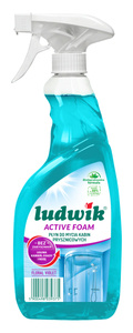 Ludwik Active Foam Floral Violet Shower cabin cleaner 600 ml