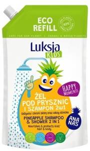 Luksja Kids Żel pod prysznic i szampon 2w1 ananas 750 ml