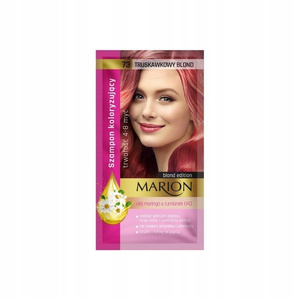 Marion, Szampon koloryzujący w saszetce, 73 Truskawkowy blond, 40 ml