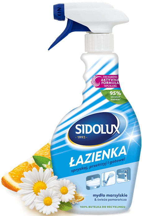 SIDOLUX BATHROOM Cleaning Spray - Marseille Soap & Fresh Orange 500 ml