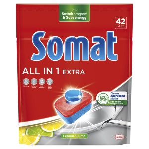 Somat All in One Extra tabletki do zmywarek 42 sztuk Lemon