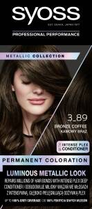 Syoss Metallic Collection Permanent hair dye 3-89 coffee brown