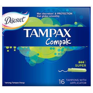 Tampax COMPAK Super Tampons 16 pieces