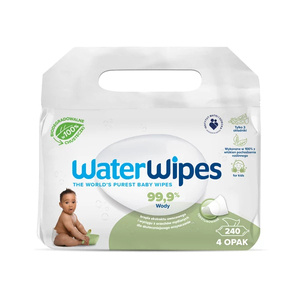 WaterWipes Chusteczki nawilżane dla niemowląt 4x60