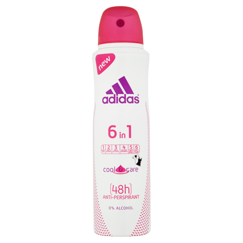 Adidas 6in1 Cool & Care Deodorant spray antiperspirant for women 150ml online shop Internet Supermarket