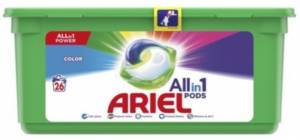 Ariel Allin1 Pods + Lenor gel capsules for washing long-lasting