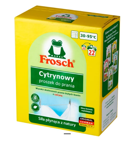 Frosch EKO Proszek do Prania Białych Tkanin Cytrynowy 1450 g - online ...