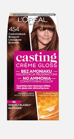 L'Oreal Paris Casting Crème Gloss Semi Permanent Hair Dye 454 Chocolate ...