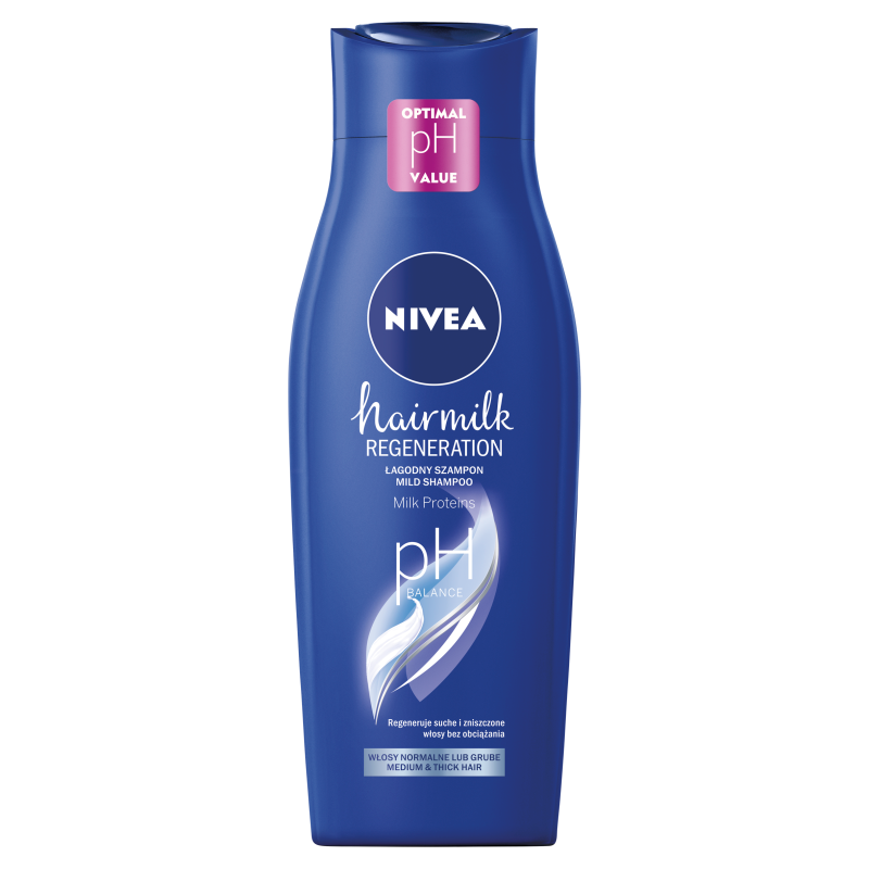 NIVEA Hairmilk Łagodny szampon do włosów o strukturze normalnej 400 ml ...