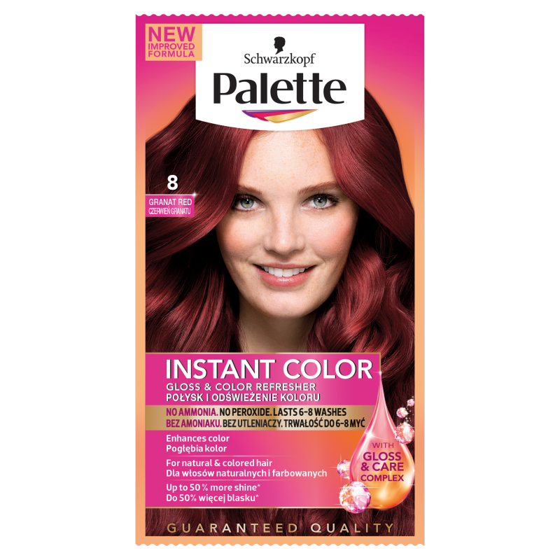 Palette Instant Color Shampoo coloring Red pomegranate 8 25ml - online shop  Internet Supermarket