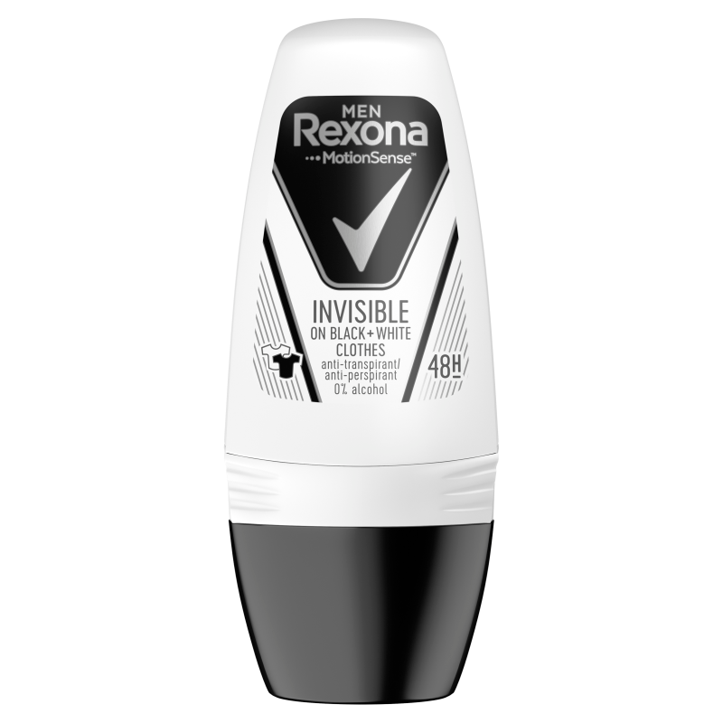 Rexona Invisible Men Black + White Antiperspirant Roll-On 50ml online shop Internet Supermarket
