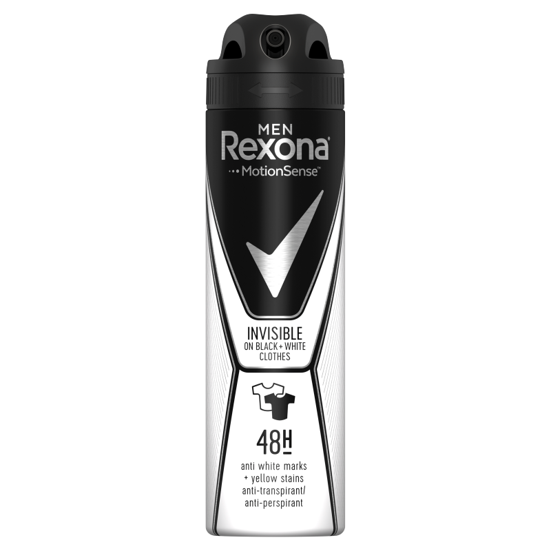 Rexona Men Black White antiperspirant spray 150ml - online shop Internet Supermarket