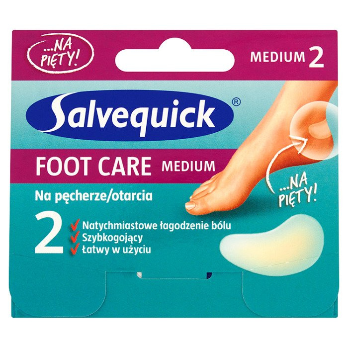 Salvequick Foot Care Medium Plasters for blisters and abrasions 2