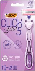  BiC Soleil Click 5 5-blade razor with replaceable blades 2 pieces