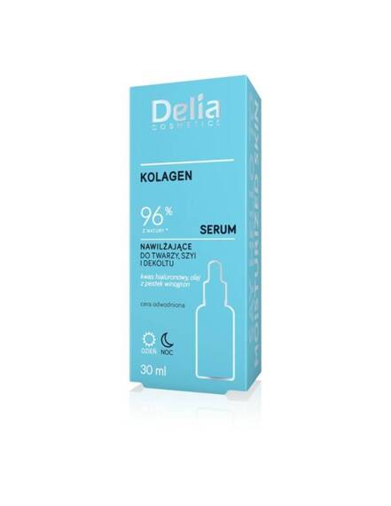  DELIA COSMETICS, Serum do twarzy, szyi i dekoltu KOLAGEN 96%  30 ml