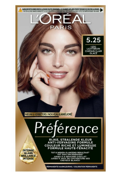  English Version: L'Oréal Paris Préférence Hair Color 5.25 Antigua Frosted Brown