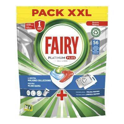  Fairy Platinum All In One Platinum Plus Blue Tabletki do zmywarki, 56 szt