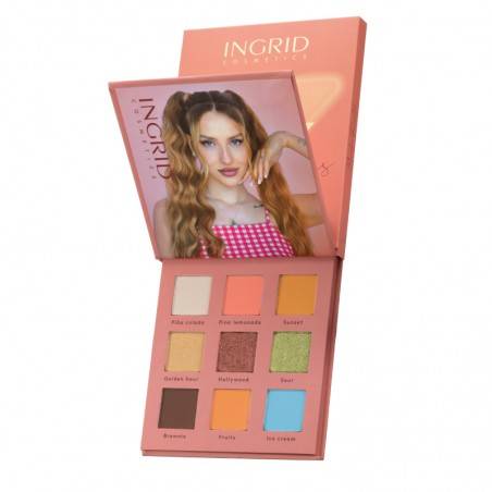  INGRID Cosmetics Paleta cieni do powiek Summer Evenings 9 kolorów