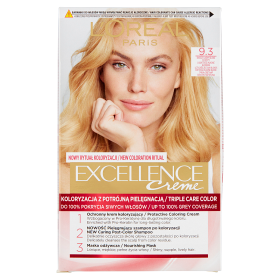 L'Oréal Paris Excellence Creme 9.3 Natural Light Gold Blonde Permanent Hair Dye