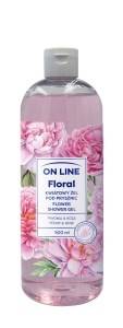  On Line Floral żel pod prysznic Piwonia & Róża 500ml 